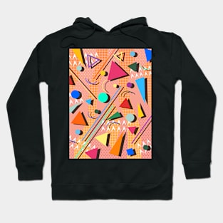 80s pop retro pattern Hoodie